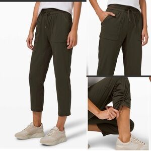 Lululemon Beyond The Studio 7/8 Pant 24” in Dark Olive , size 2